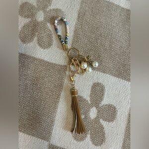 LOFT Bag Charm & Tassel Keychain